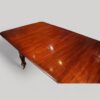 Antique mahogany extending dining table top end timber