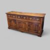 Antique oak cupboard dresser base angle