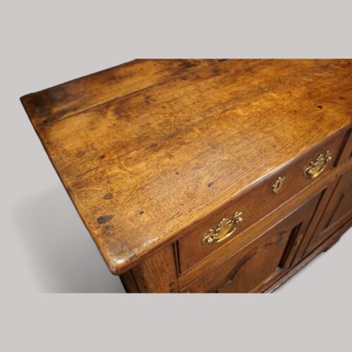 Antique oak cupboard dresser base top section