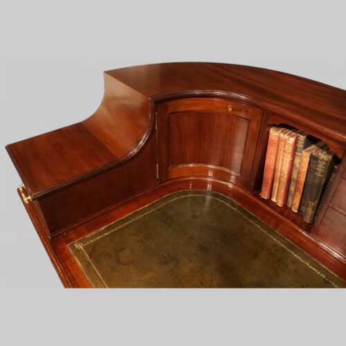 Edwardian mahogany Carlton House desk cupboard