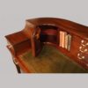 Edwardian mahogany Carlton House desk cupboard interior
