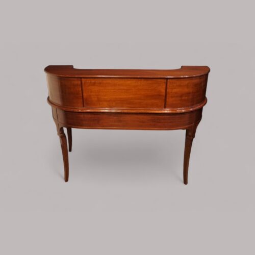 Edwardian mahogany Carlton House desk rear