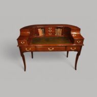Edwardian mahogany Carlton House desk upper view