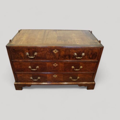 George III walnut chest base