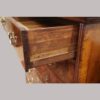 George III walnut chest drawer linings