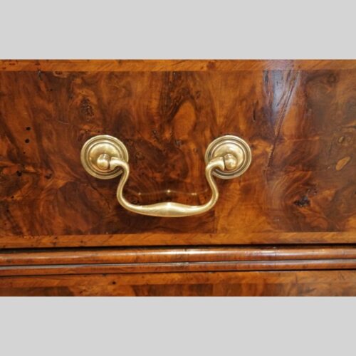 George III walnut chest handles