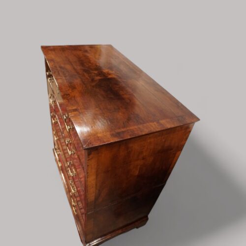 George III walnut chest top