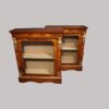 Pair of Victorian inlaid pier cabinets back to back