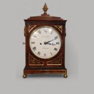 Regency brass inlaid bracket clock