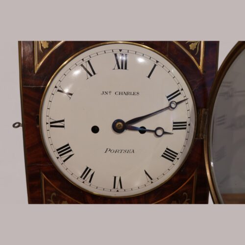 Regency brass inlaid bracket clock dial