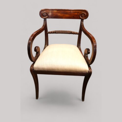 Regency mahogany desk chair