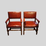 Set of 8 Cromwellian style chairs pair of carvers