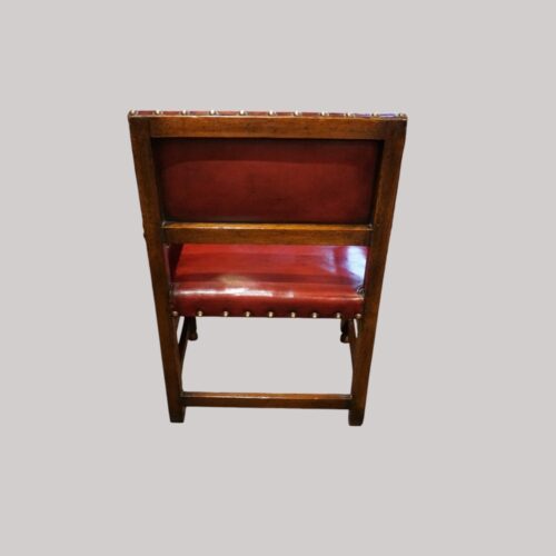 Set of 8 Cromwellian style chairs rear