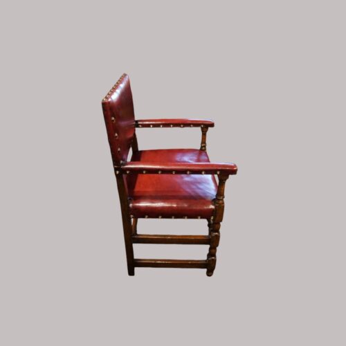 Set of 8 Cromwellian style chairs side view