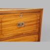 Victorian camphorwood military chest line inlay
