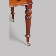 Victorian mahogany writing table leg