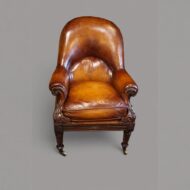 William IV rosewood library chair