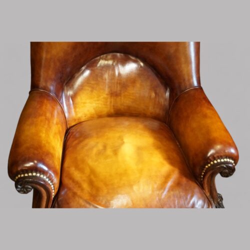 William IV rosewood library chair back