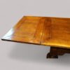 Antique oak draw leaf refectory dining table end leaf
