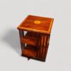 Edwardian inlaid mahogany revolving bookcase