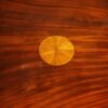 Edwardian inlaid mahogany revolving bookcase central inlay