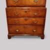 George III walnut chest on chest base