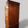 George III walnut chest on chest side
