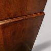 George III walnut chest on chest side detail