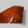 George V mahogany twin pillar dining table centre