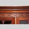 Georgian style mahogany bookcase blind fret