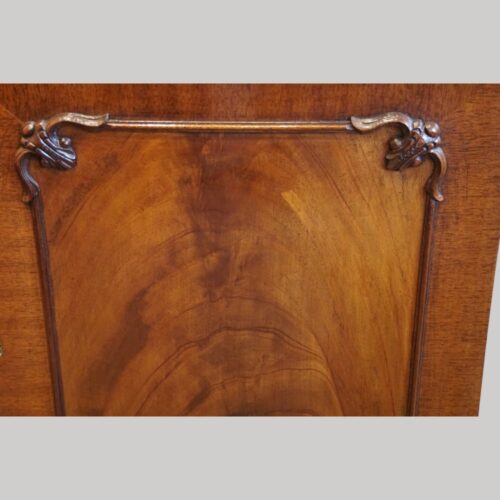 Georgian style mahogany bookcase door panel