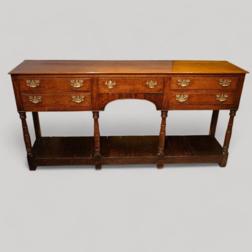 Large Antique oak dresser base