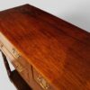 Large Antique oak dresser base top detail