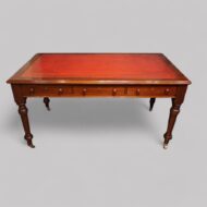 Large Victorian mahogany writing table
