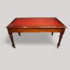 Large Victorian mahogany writing table rear