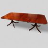 Mahogany twin pillar table