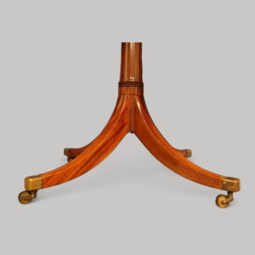 Mahogany twin pillar table base
