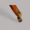 Mahogany twin pillar table toe