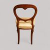 Set of 8 Victorian balloon back dining chairs rear