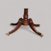 Sheraton mahogany twin pillar crossbanded dining table base