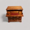 Small George II walnut secretaire chest desk open