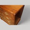 Small George II walnut secretaire chest double edge moulding