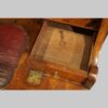 Small George II walnut secretaire chest interior drawers