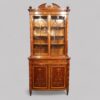 Victorian inlaid display cabinet