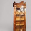 Victorian inlaid display cabinet column detail