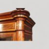 Victorian inlaid display cabinet turret corner