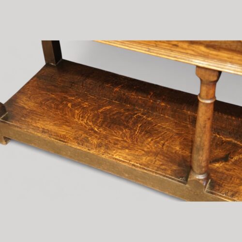 19th century oak pot board dresser base pot board