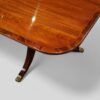 Edwardian mahogany 3 pillar dining table corner