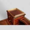 Edwardian inlaid mahogany writing table brass gallery