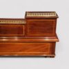 Edwardian inlaid mahogany writing table rear detail